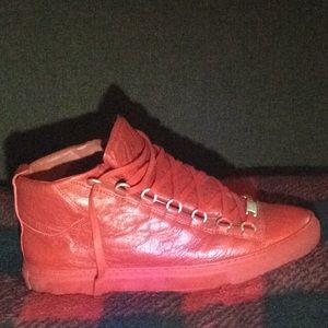balenciaga red heels